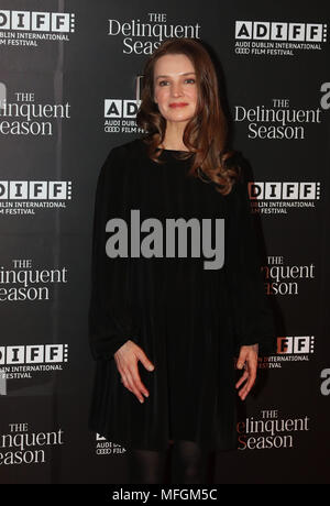 Actor Catherine Walker at the world premiere of The Delinquent Season at Cineworld in Dublin. Stock Photo