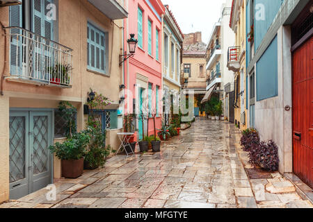 Famous Placa district in Athens, Greece