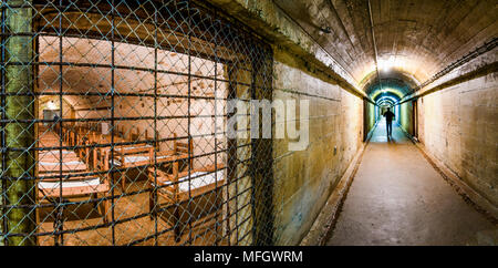 The Underground German Hospital in Guernsey, Channel Islands, United Kingdom, Europe Stock Photo