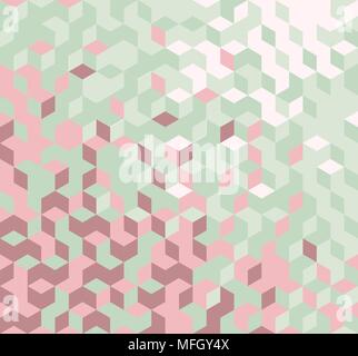 Vector abstract geometric background in retro colors Stock Vector