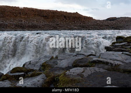 Dettifoss waterfall as background Stock Photo