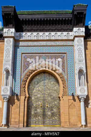 Gate to Royal Palace, Casablanca, Morocco Stock Photo