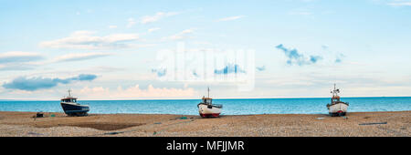 Fishing boat on Dungeness Beach, Kent, England, United Kingdom, Europe Stock Photo