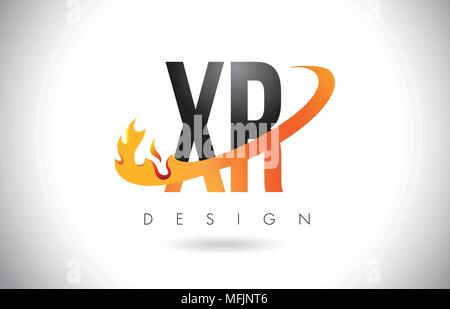 XR X R Letter Logo Design with Swoosh and Black Brush Stroke. Modern ...