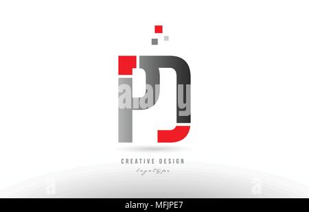 Pd logo design Black and White Stock Photos & Images - Alamy