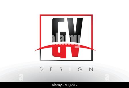 Premium Vector | Gv logo design