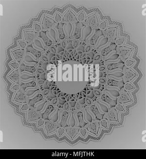 Mandala. Decorative round ornament. Anti-stress therapy pattern. Stock Photo