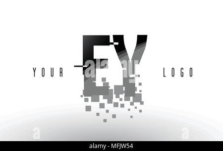 EY Letter Design with Creative Cut and Colorful Rainbow Texture. YE ...