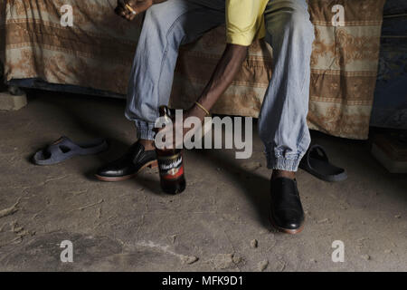 January 12, 2018 - Matatiele, Eastern Cape, South Africa - Alcohol consumption at the Eastern Cape plays a big part of daily life. (Credit Image: © Stefan Kleinowitz via ZUMA Wire) Stock Photo