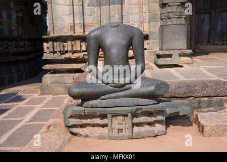 Tirthankara Statue, Lakkundi in Gadag District of Karnataka Stock Photo