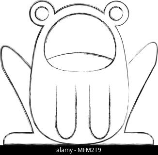 cute frog costume baby halloween Stock Vector