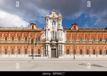 San Telmo Palace at Seville, seat of the presidency of the Andalusian Autonomous Government Stock Photo
