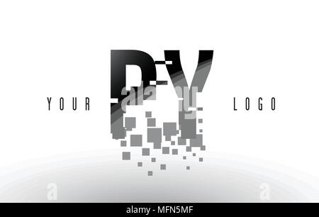 White and Black Letters PY logo with a minimalist design. Letters P and ...