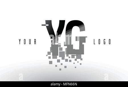Creative white letter YG y g logo with leading lines and road concept ...