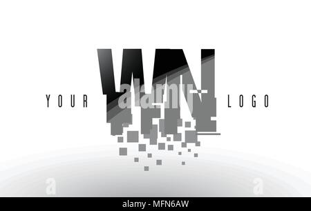 Letter W And N Wn Logo Icon Black Sign Symbol Stock Vector Image Art Alamy