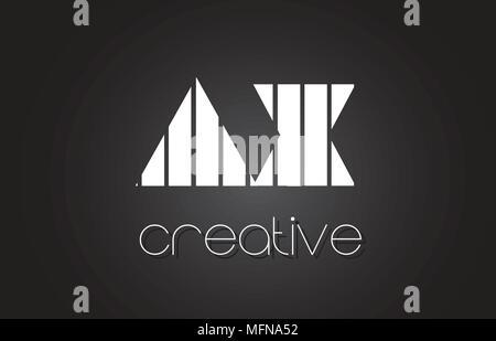 AX A X Letter Logo with Lines Design And Purple Swoosh Vector Letters ...