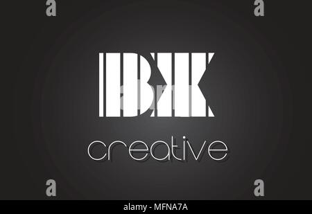 BX B X Lines Letter Design with Creative Elegant Zebra Vector ...