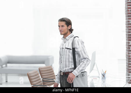 system administrator standing in the office Stock Photo