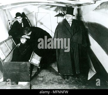 Still from 'The Cabinet of Dr Caligari' (1920), German silent film directed by Robert Wiene. Stock Photo