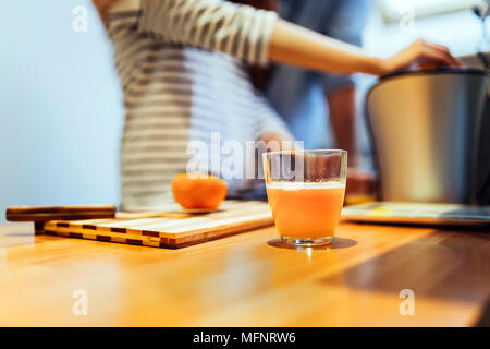 Home made orange juice Stock Photo