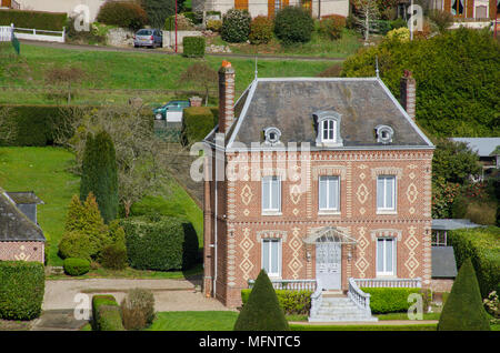 Large traditional style French house based on Chateau Stock Photo