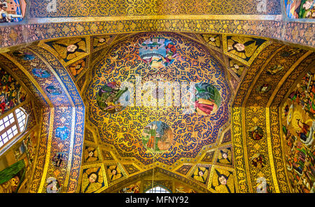 ISFAHAN, IRAN - JANUARY 3: Interior of Vank Cathedral in Isfahan Stock Photo
