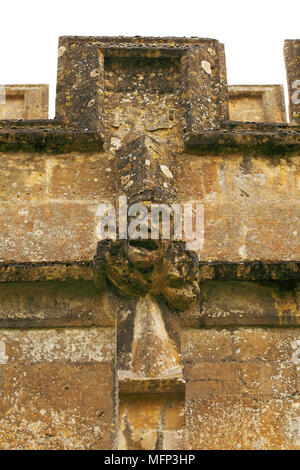 Grotesques, or grotesque on St Peter's church Winchcombe, Gloucestershire. Stock Photo