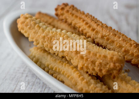 Turkish Caterpillar Cookies / Tirtil Kurabiye. Traditional Food. Stock Photo