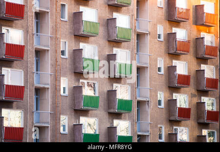 Apartment blocks abstract,Kallio,Helsinki,Finland,Europe Stock Photo