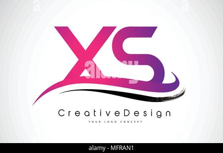 XS X S Letter Logo Design in White Colors. Creative Modern Letters ...