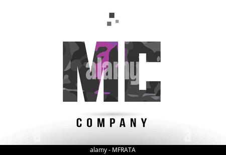MC M C Purple Letter Logo Design with Creative Liquid Effect Flowing ...