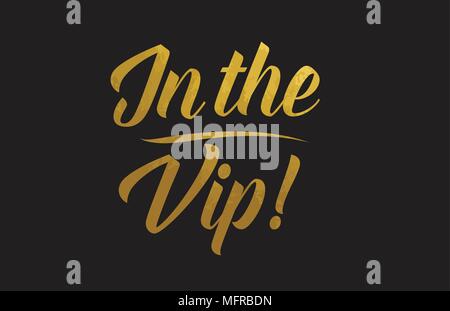 in the vip gold word text with sparkle and glitter background suitable