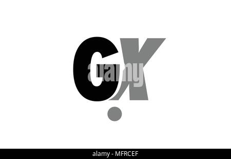 combination letter gx g x in grey blue color alphabet logo icon design ...