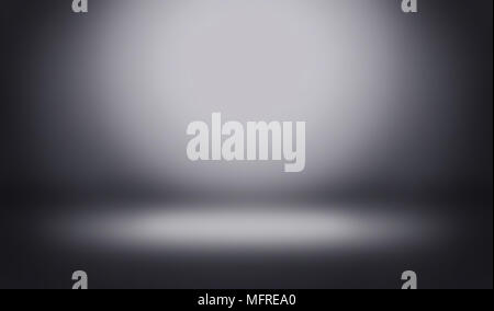 Dark Gray empty room studio gradient used for background.  Stock Photo