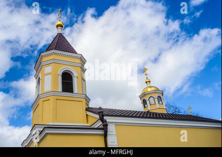 Chapel of an orthodox church in front of the blue sky Stock Photo