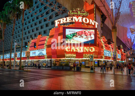 The Fremont Casino at the Fremont Street Experience in Las Vegas Stock Photo