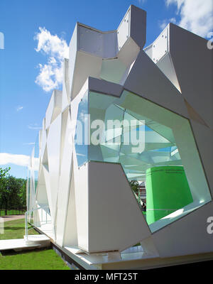 Exterior of the Pavilion designed by Toyo Ito in the grounds of the Serpentine Gallery in Hyde Park Stock Photo