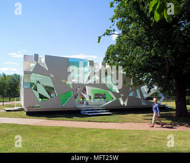 Exterior of the Pavilion designed by Toyo Ito in the grounds of the Serpentine Gallery in Hyde Park Stock Photo