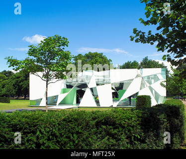 Exterior of the Pavilion designed by Toyo Ito in the grounds of the Serpentine Gallery in Hyde Park Stock Photo