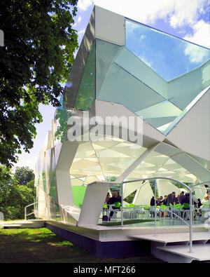 Exterior of the Pavilion designed by Toyo Ito in the grounds of the Serpentine Gallery in Hyde Park Stock Photo