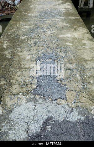 Old Concrete Path Way. Stock Photo