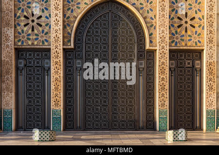 Hassan II Mosque Casablanca Stock Photo