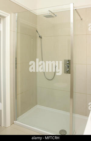 Shower cubicle in modern bathroom Stock Photo