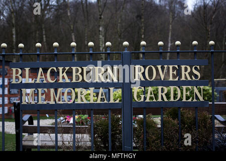 The Blackburn Rovers Memorial Garden, pictured before Blackburn Rovers played Shrewsbury Town in a Sky Bet League One fixture at Ewood Park. Both team were in the top three in the division at the start of the game. Blackburn won the match by 3 goals to 1, watched by a crowd of 13,579.
