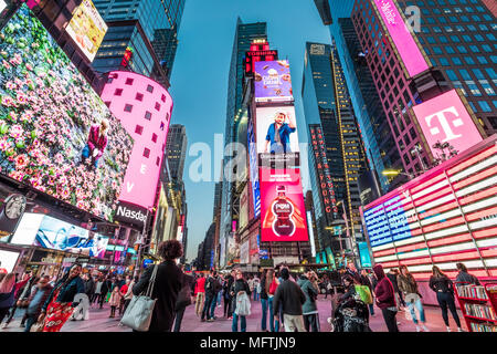 New York city in the USA at Times Square. Stock Photo