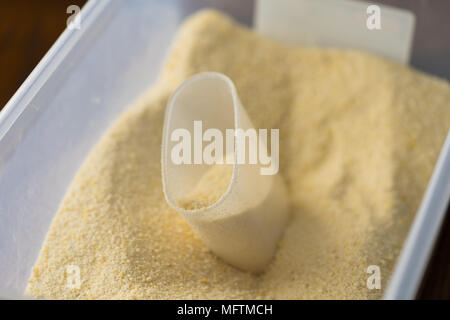 Nigerian Garri in Plastic Bowl Stock Photo - Alamy