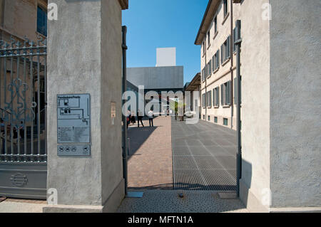 Italy, Lombardy, Milan, Fondazione Prada Foundation  by Rem Koolhaas Architect, Entrance Stock Photo
