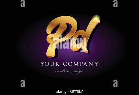 pd letter p and d purple logo vector Stock Vector Image & Art - Alamy