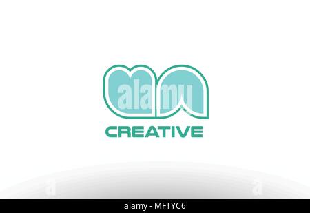 joint joined letter combination green pastel alphabet letter vz v z ...