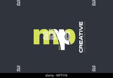 joint joined letter combination mp m p alphabet green blue blackground ...